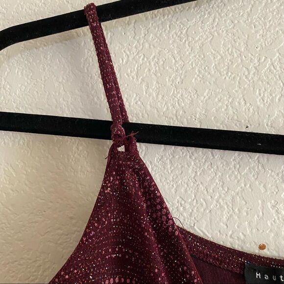 Red and Maroon Sparkly Mini Clubbing/Going out Dress - Picture 4 of 11